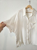 Mango White Linen Button Up (12)