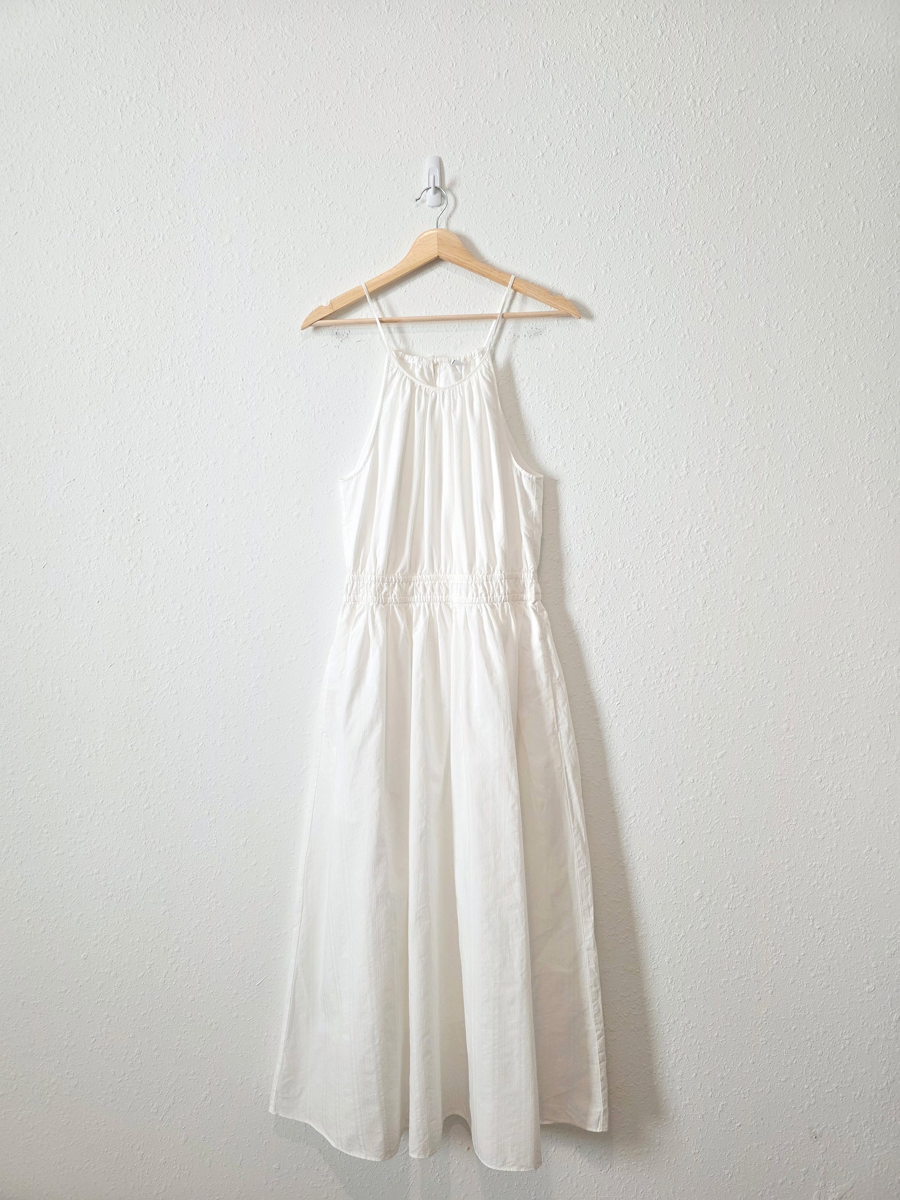 White Cotton Maxi Dress (S)