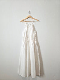 White Cotton Maxi Dress (S)