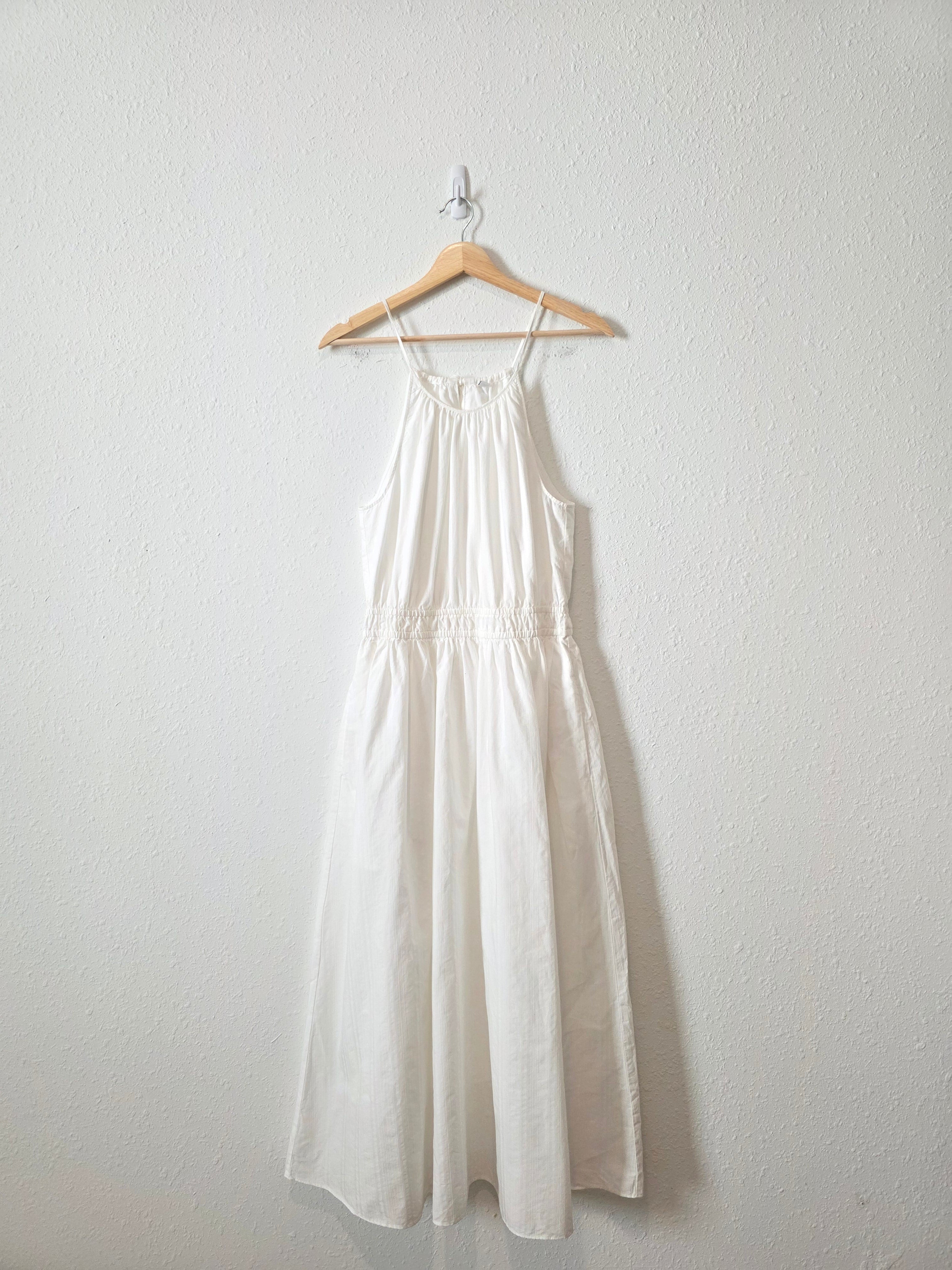 White Cotton Maxi Dress (S)