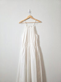 White Cotton Maxi Dress (S)