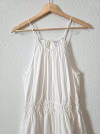 White Cotton Maxi Dress (S)