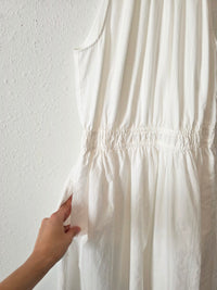 White Cotton Maxi Dress (S)