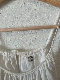 White Cotton Maxi Dress (S)