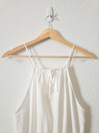 White Cotton Maxi Dress (S)