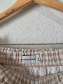 Abercrombie Neutral Gingham Shorts (M)