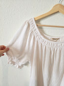 Banana Republic White Linen Blouse (L)