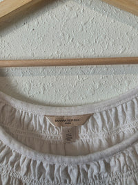 Banana Republic White Linen Blouse (L)