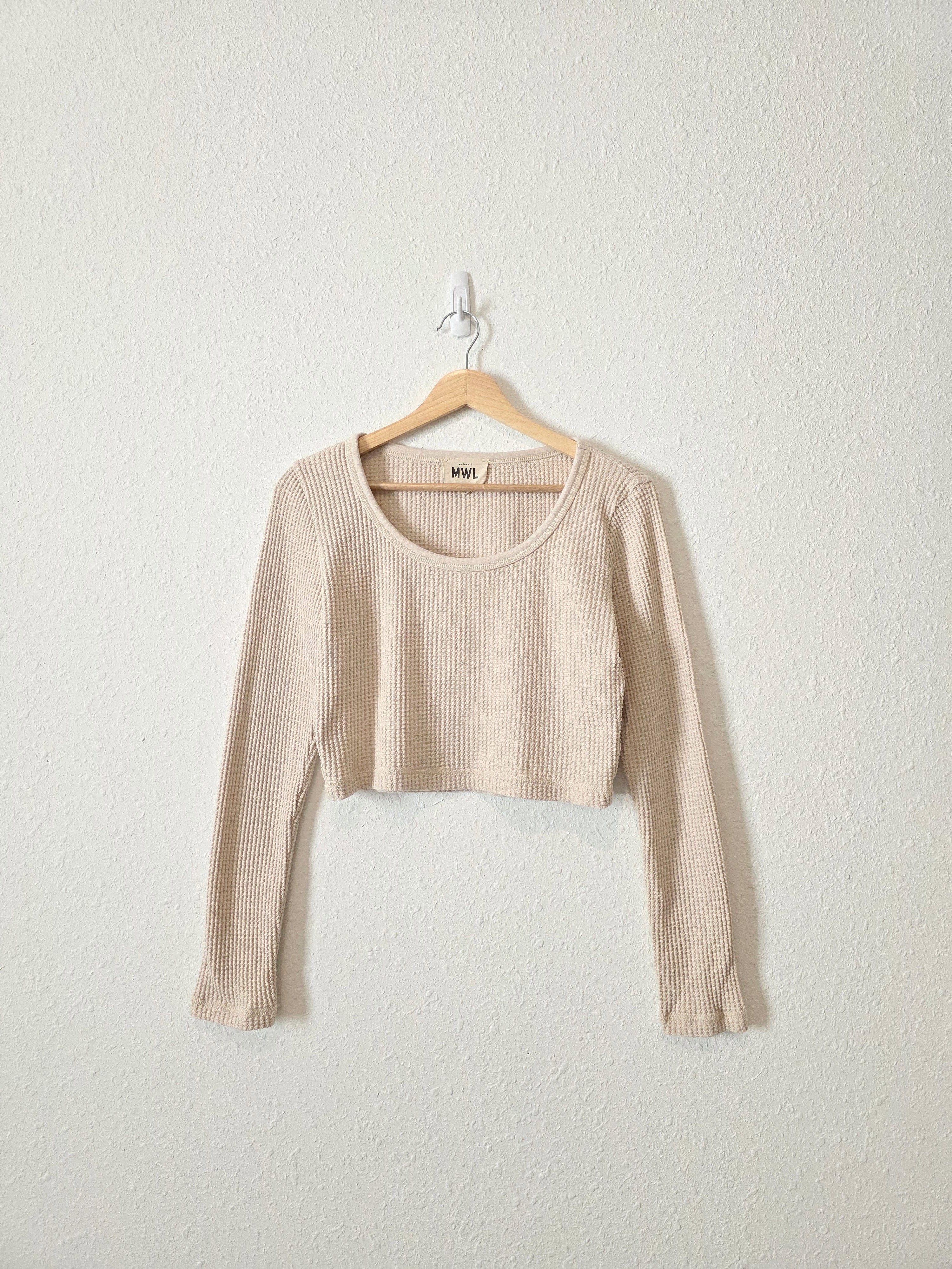 Madewell Waffle Crop Tee (M)