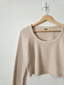 Madewell Waffle Crop Tee (M)