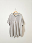 Bucketlist Cotton Waffle Romper (M)