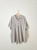 Bucketlist Cotton Waffle Romper (M)