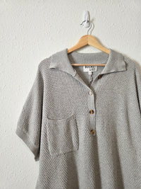 Bucketlist Cotton Waffle Romper (M)