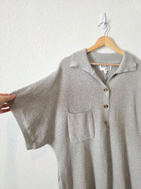 Bucketlist Cotton Waffle Romper (M)