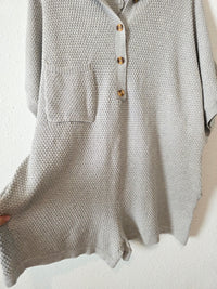 Bucketlist Cotton Waffle Romper (M)