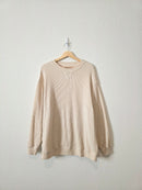 Aerie Oversized Waffle Crewneck (L)