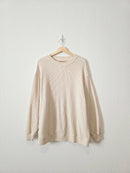 Aerie Oversized Waffle Crewneck (L)
