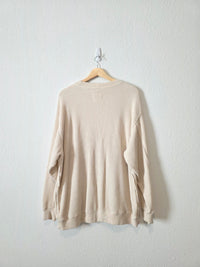 Aerie Oversized Waffle Crewneck (L)
