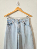 Zara Light Wash Wide Leg Jeans (6)
