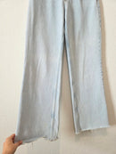 Zara Light Wash Wide Leg Jeans (6)