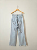 Zara Light Wash Wide Leg Jeans (6)
