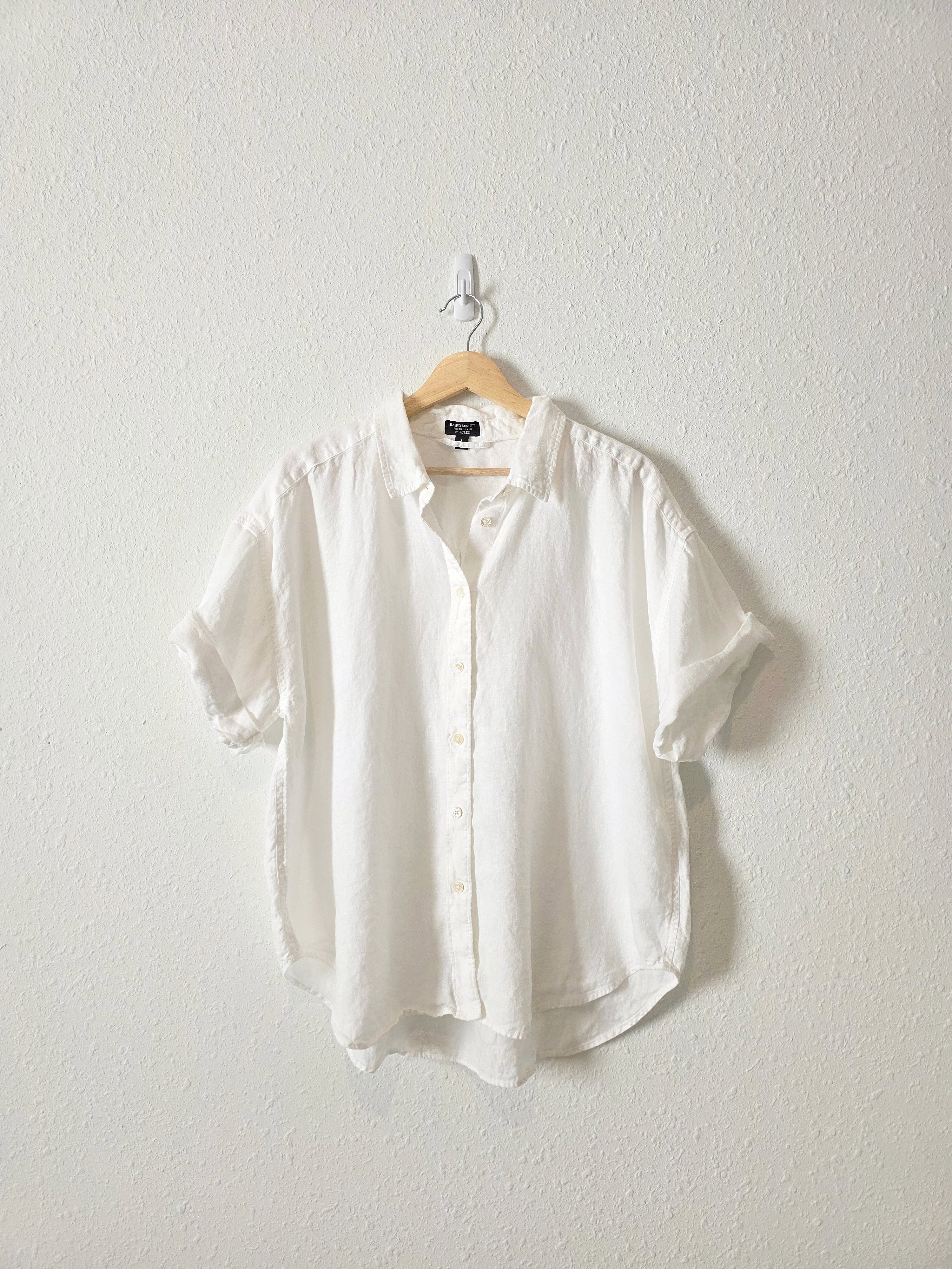 J.Crew Irish Linen Button Up (L)