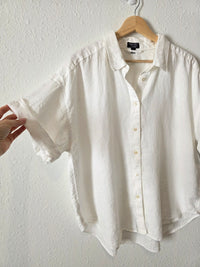 J.Crew Irish Linen Button Up (L)