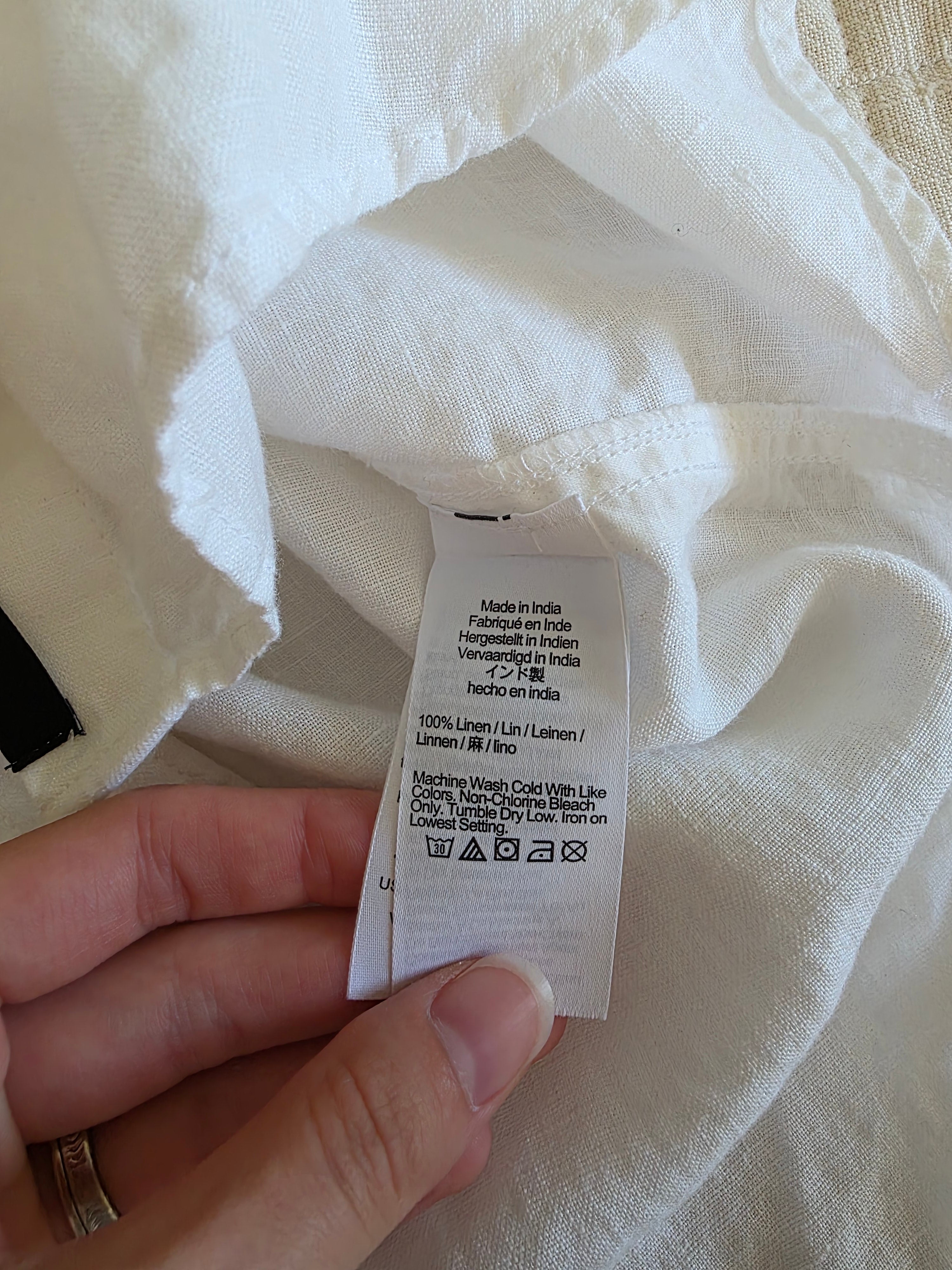 J.Crew Irish Linen Button Up (L)