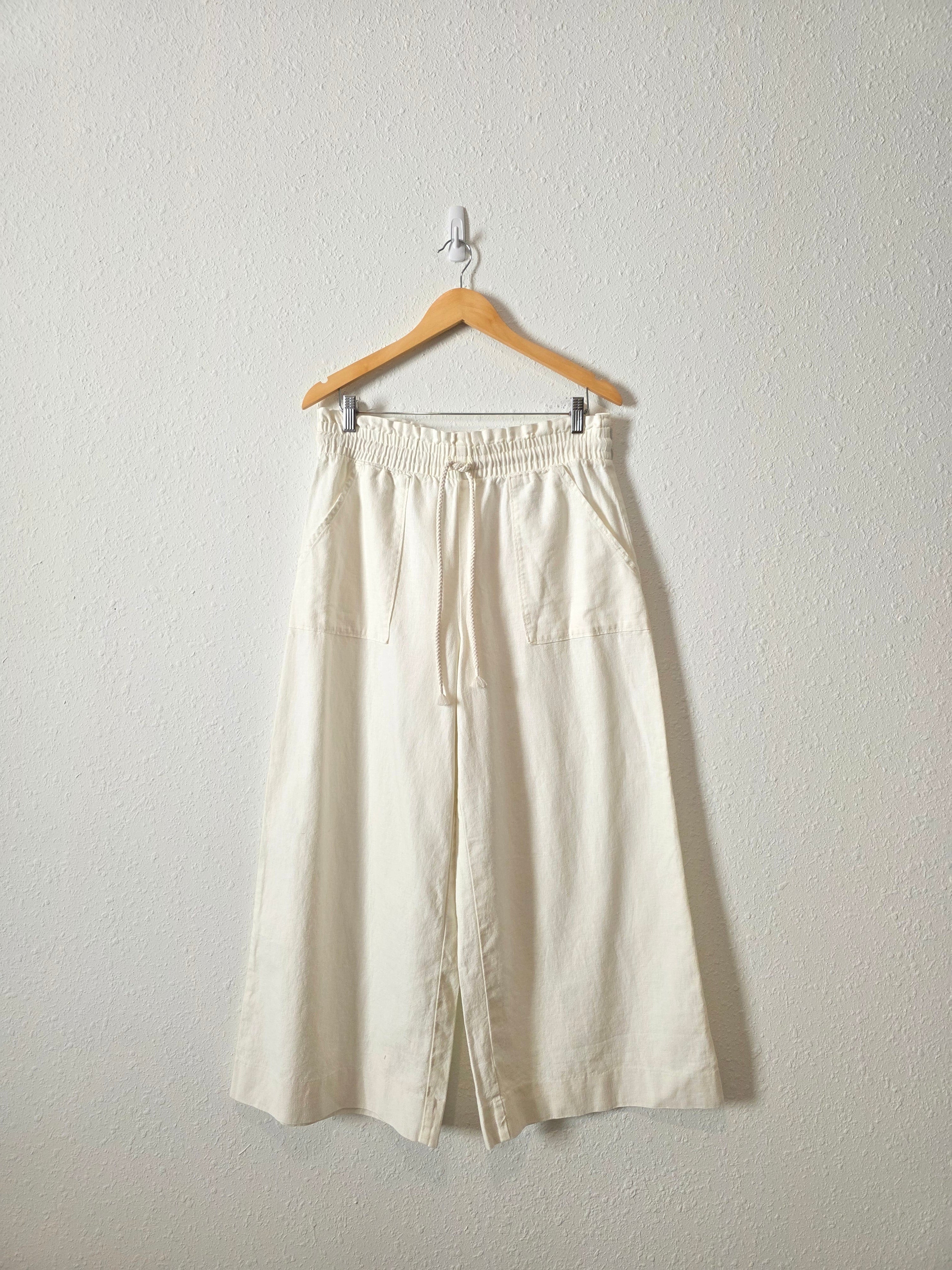 Banana Republic Hemp Wide Leg Pants (M)