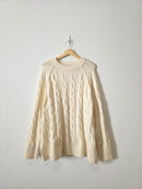 Aerie Cozy Cable Knit Sweater (L)