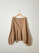 Tan Cozy Cardigan Sweater (XL)