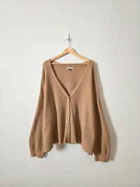 Tan Cozy Cardigan Sweater (XL)