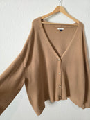 Tan Cozy Cardigan Sweater (XL)