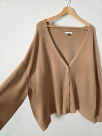 Tan Cozy Cardigan Sweater (XL)