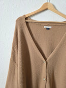 Tan Cozy Cardigan Sweater (XL)