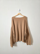 Tan Cozy Cardigan Sweater (XL)