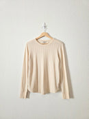 Toad & Co Cream Pointelle Tee (S)