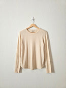 Toad & Co Cream Pointelle Tee (S)
