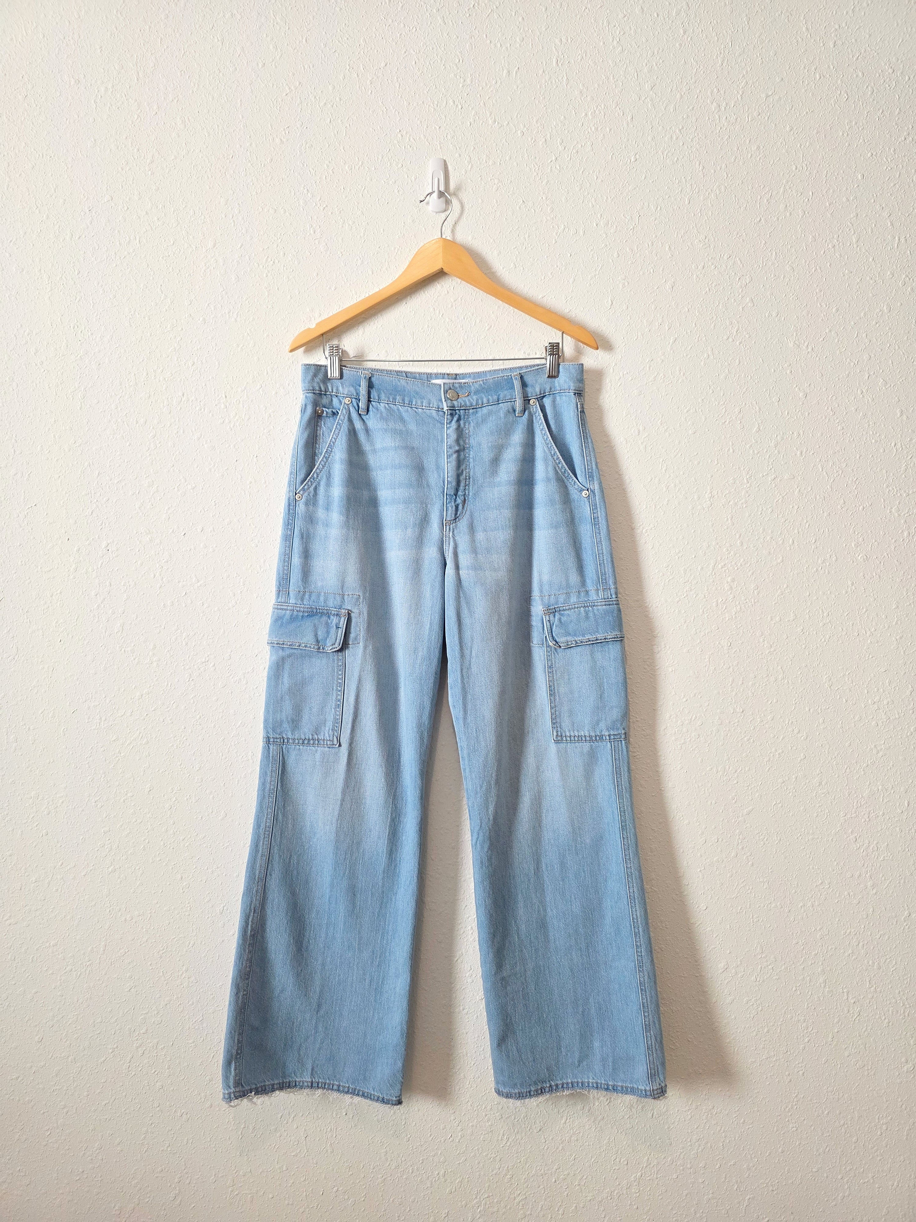 Loft Wide Leg Cargo Jeans (28/6)