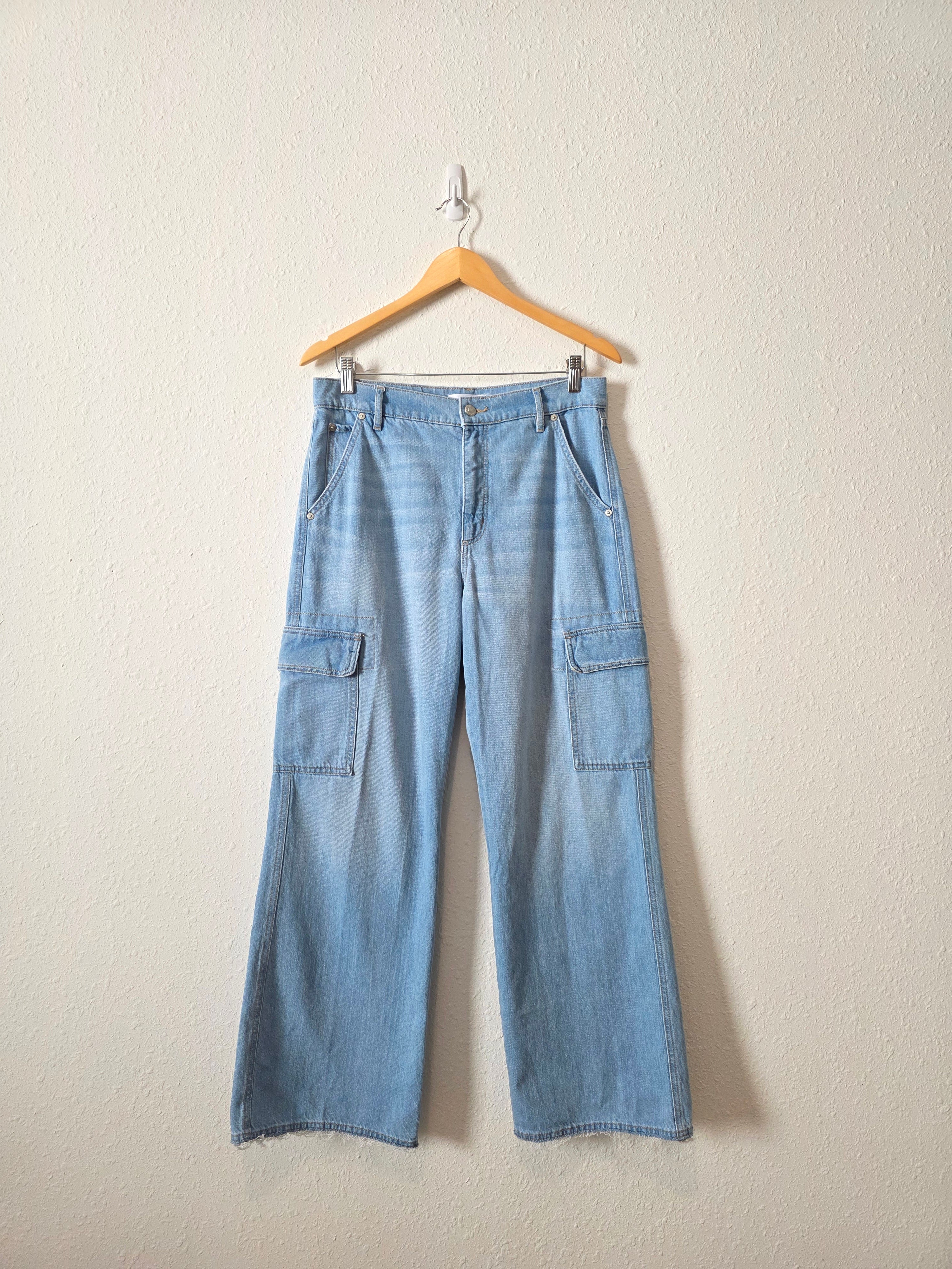 Loft Wide Leg Cargo Jeans (28/6)