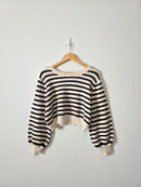 Arula Striped Crop Sweater (2X)