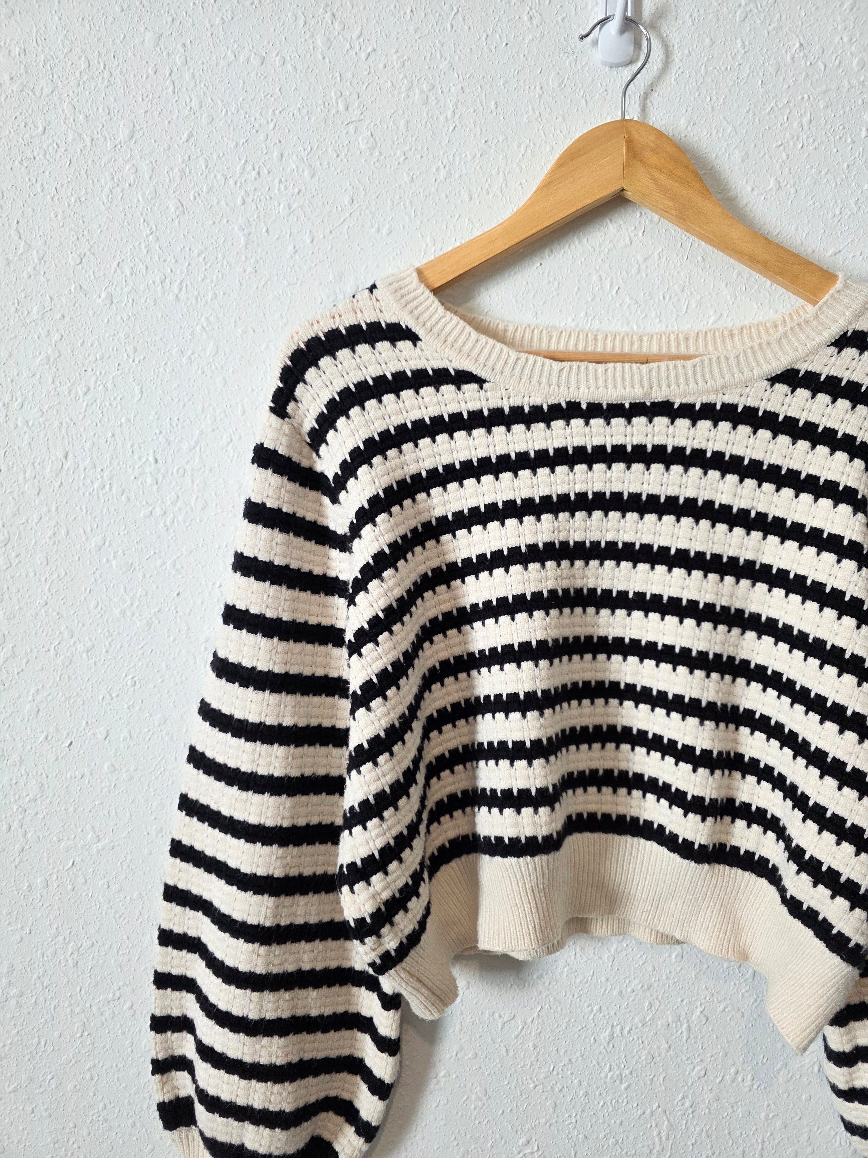 Arula Striped Crop Sweater (2X)