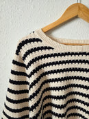 Arula Striped Crop Sweater (2X)