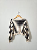 Arula Striped Crop Sweater (2X)