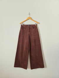 Brown Wide Leg Cord Jeans (27)