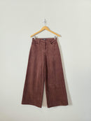 Brown Wide Leg Cord Jeans (27)