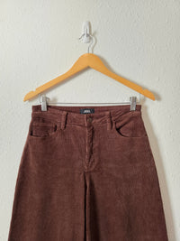 Brown Wide Leg Cord Jeans (27)