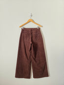Brown Wide Leg Cord Jeans (27)