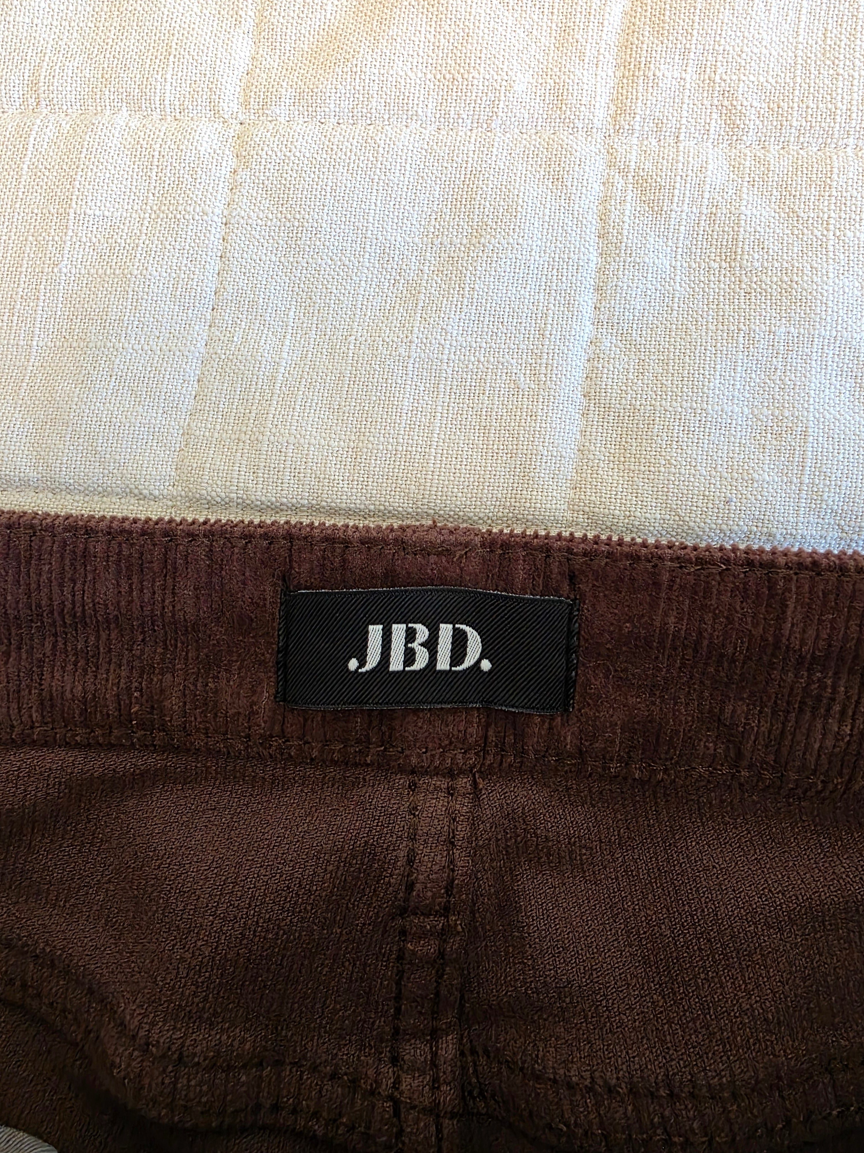 Brown Wide Leg Cord Jeans (27)