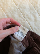 Brown Wide Leg Cord Jeans (27)